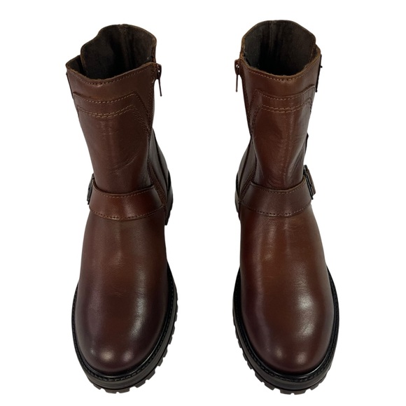 Bootlegger‎ Astra Buckled Moto Boots Womens Size EU38 US7-7.5 - Picture 4 of 14